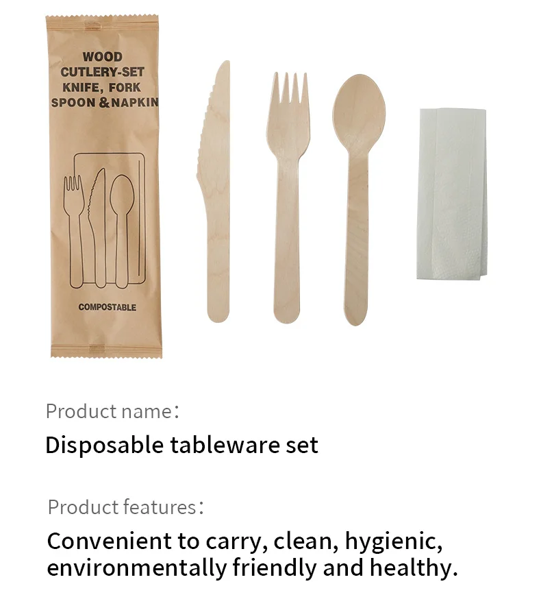10/20PCS Disposable Cutlery Set – Individually Wrapped Knife, Fork, Spoon & Napkin – Portable Utensils for Takeout, Catering, Office, Events, Travel, School Lunch – Hygienic & Convenient 7