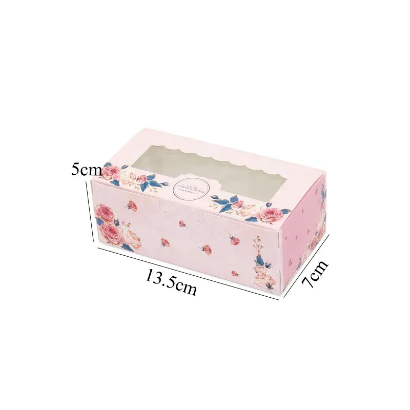 10PCS Mini Mooncake Gift Boxes with Clear Window – Paper Treat Boxes for Pastries, Candies, Sweets, Cake, Holiday Favors – Ideal for Weddings, Parties, Navidad Festival, Takeout & Dessert Packaging - 图片 8