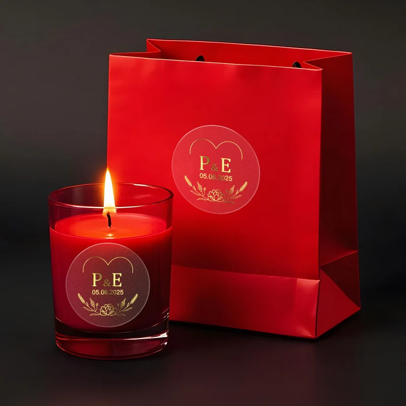 Custom Clear Gold Foil Stickers – Personalized Transparent Waterproof Labels for Weddings, Gifts, Business, Party Packaging – Durable Decorative Adhesive Seals – 30pcs Custom Clear Gold Foil Stickers – Personalized Transparent Waterproof Labels for Weddings, Gifts, Business, Party Packaging – Durable Decorative Adhesive Seals – 30pcs