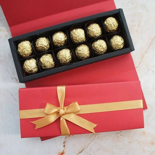 Chocolate Paper Gift Box – Perfect for Valentine's Day, Christmas, Birthdays, and Parties. Ideal for packing chocolates, small gifts, or treats with a festive and elegant presentation design. - 图片 7