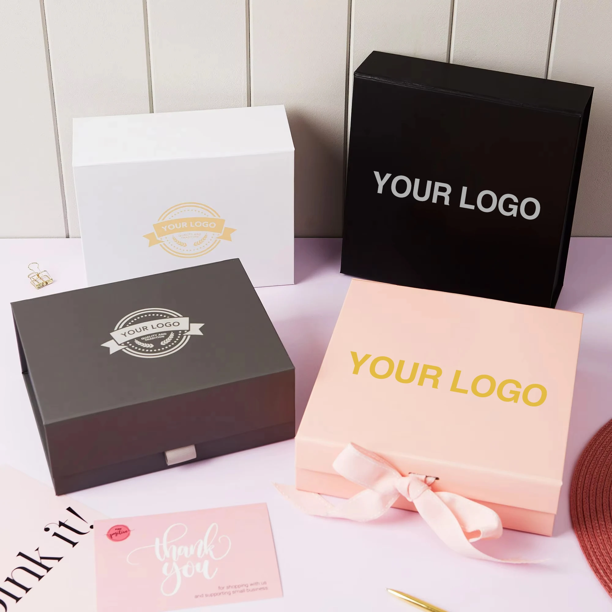 Wholesale 10-Pack Custom Luxury Collapsible Rigid Paper Boxes with Magnetic Closure – Foldable Packaging Boxes with Personalized Logo for Clothing, Gifts, Retail, and Special Occasions