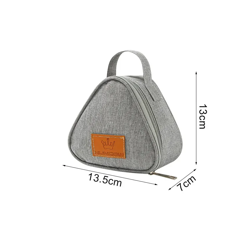 Insulated Triangle Lunch Bag – Milk Carton Design, Waterproof & Portable – Triangle Bento Bag for Sandwich, Egg, Kids & Adults – Picnic, School & Work – Compact Thermal Food Tote - 图片 7