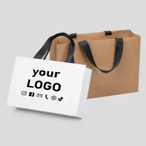 Custom Paper Gift Bags – Durable, eco-friendly paper bags with printed logos, perfect for packaging gifts, retail, parties, and events in various sizes and styles for personalized branding.