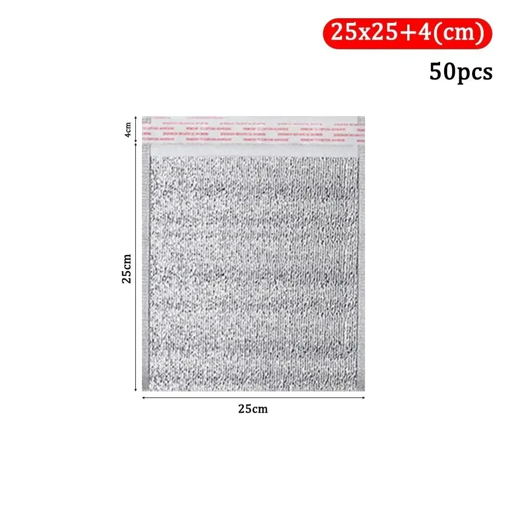 Insulated Aluminum Foil Cooler Bags with Closure – Reusable Thermal Storage Bags for Hot & Cold Food, Drinks, Delivery, Picnic, Takeout – Leakproof, Space-Saving Design - 图片 10