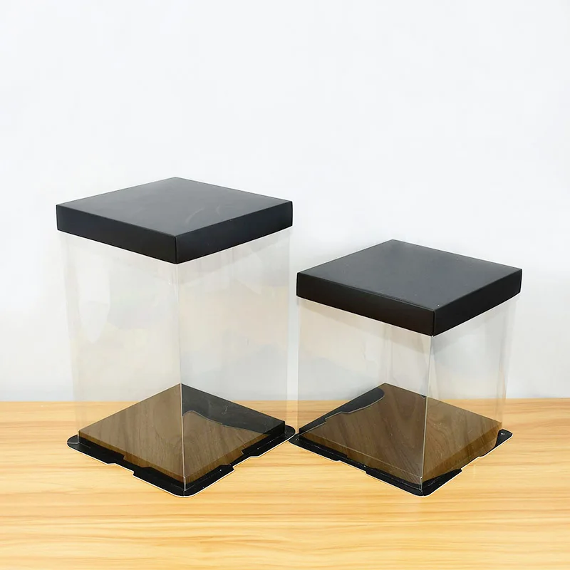 Clear PVC Gift Box – Crystal Display Packaging Case for Rose Bears, Cakes, Wedding Favors, Birthday & Christmas Gifts – Decorative Dessert Box for Retail, Display, Events & Keepsakes - 图片 4