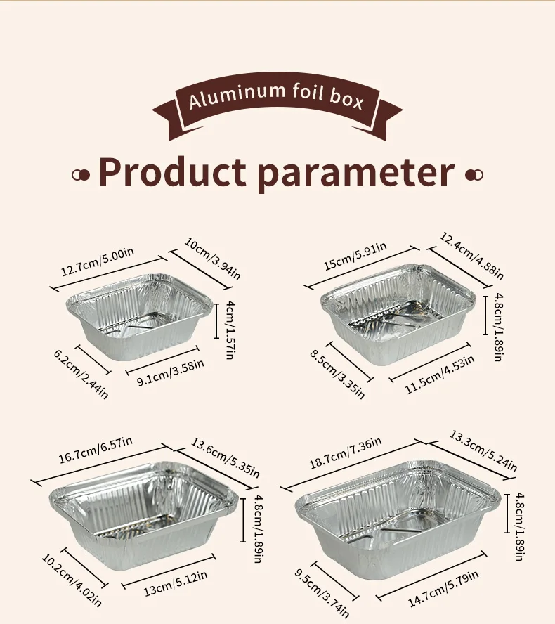 Disposable Aluminum Foil Food Trays – Durable, heat-resistant containers for baking, roasting, and takeaway. Ideal for food packaging, oven use, and serving hot meals. Recyclable and convenient. Disposable Aluminum Foil Food Trays – Durable, heat-resistant containers for baking, roasting, and takeaway. Ideal for food packaging, oven use, and serving hot meals. Recyclable and convenient.