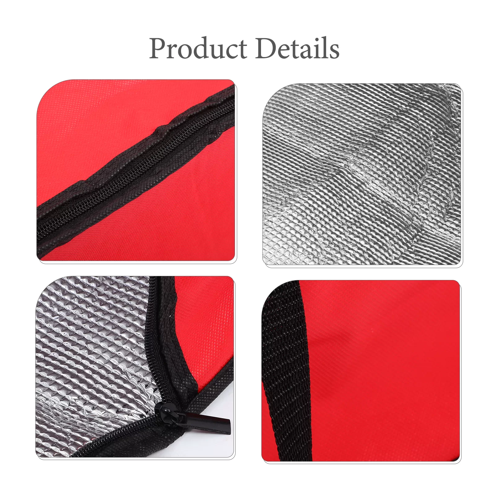 25 Pack Insulated Shipping Bags for Food – Red Striped Thermal Mailers with Self-Sealing Closure – Leakproof Padded Envelopes for Frozen, Hot or Cold Delivery – 8x10 Inch Heat-Resistant Liners