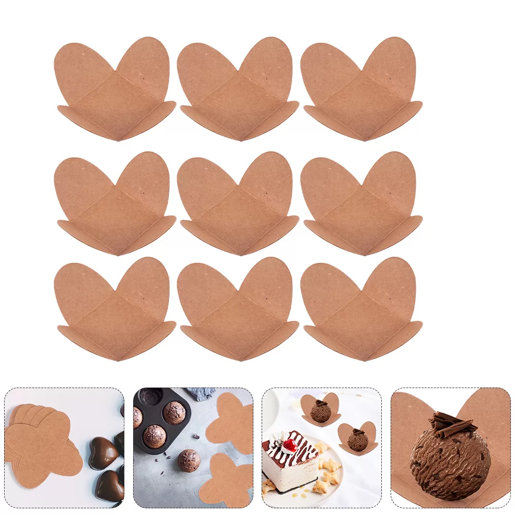 Paper Chocolate Truffle Candy Cups – Mini Cupcake Muffin Liners and Wrappers for Baking, Square Holders, Dessert Display Tray, Party Favors, Cake Trays, Candy Packaging Box 6
