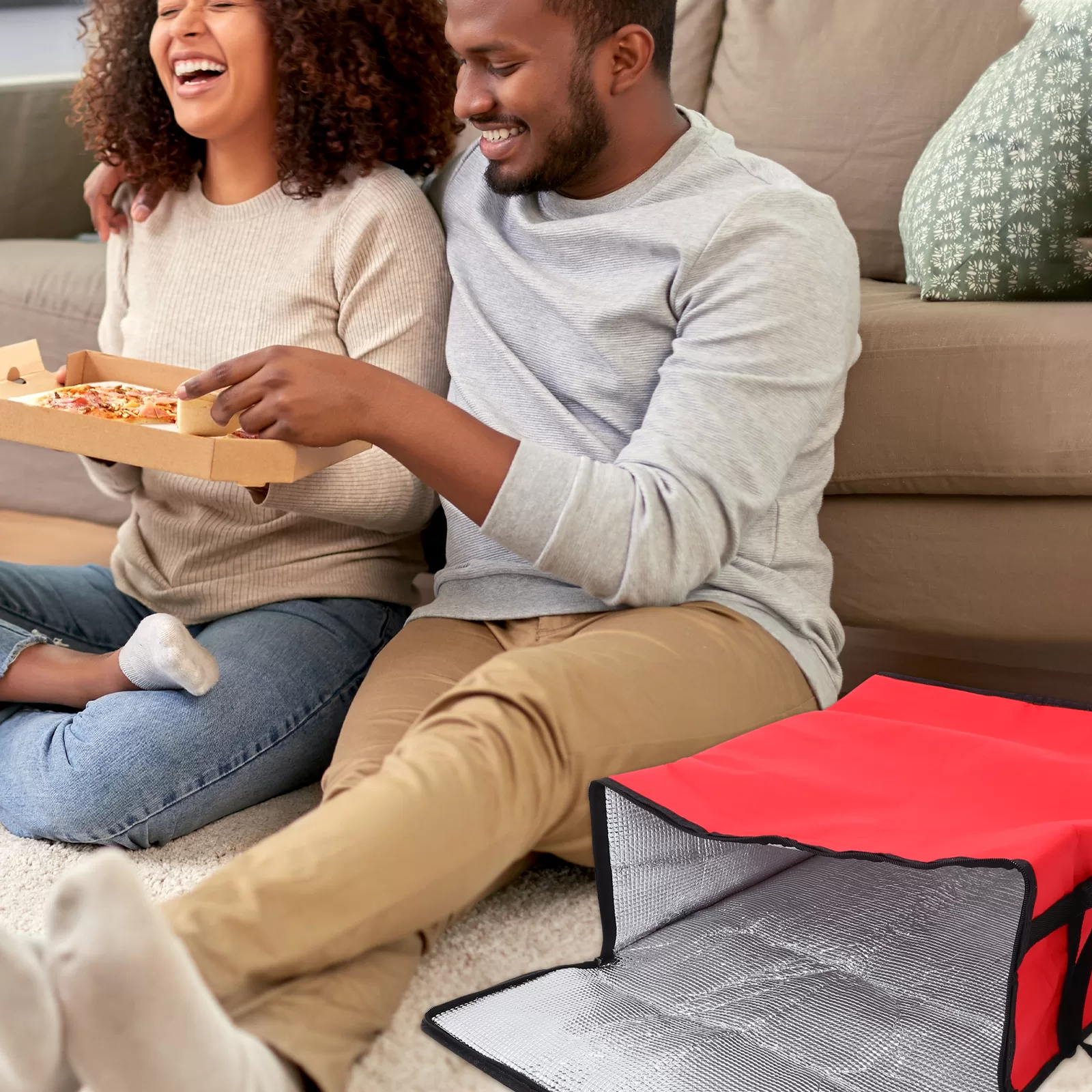 25 Pack Insulated Shipping Bags for Food – Red Striped Thermal Mailers with Self-Sealing Closure – Leakproof Padded Envelopes for Frozen, Hot or Cold Delivery – 8x10 Inch Heat-Resistant Liners 7