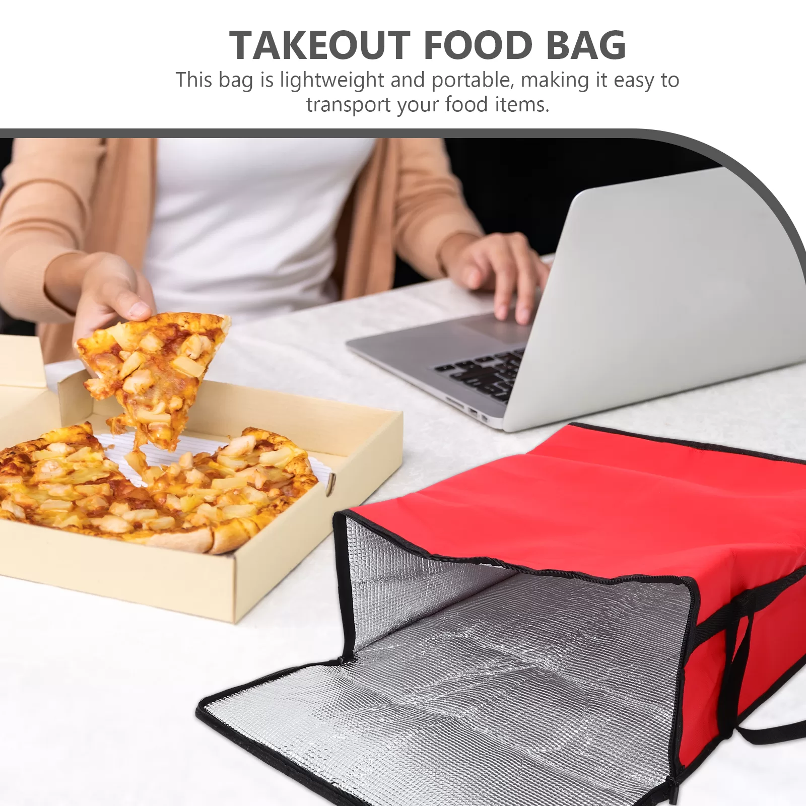 25 Pack Insulated Shipping Bags for Food – Red Striped Thermal Mailers with Self-Sealing Closure – Leakproof Padded Envelopes for Frozen, Hot or Cold Delivery – 8x10 Inch Heat-Resistant Liners 5