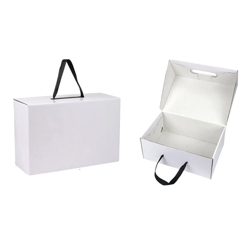 Premium Kraft Paper Shoe Boxes – White or Black Gift Packaging with Custom Logo Printing – Strong, Stylish & Recyclable – Ideal for Shoes, Apparel & Retail Use – Custom Sizes Available - 图片 6