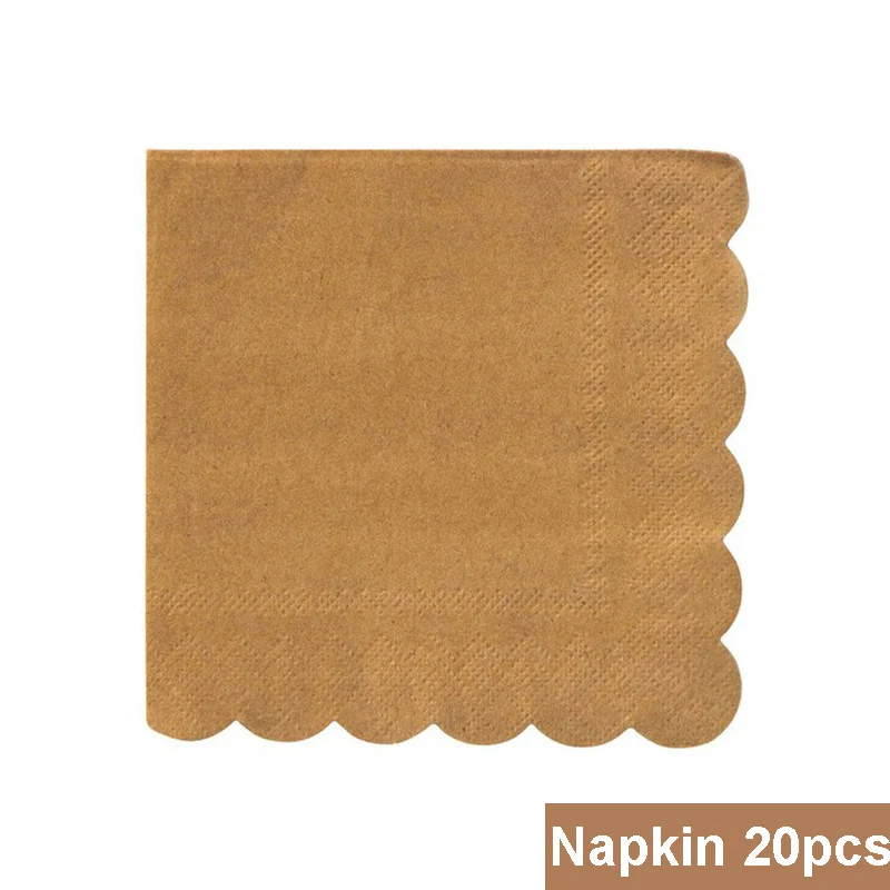 Disposable Kraft Paper Tableware Set – Golden Palm Leaf Pattern Plates, Cups, Napkins, Straws, and Cutlery – Eco-Friendly Party Supplies for Wedding, Birthday, Picnic, Baby Shower, and Events - 图片 25