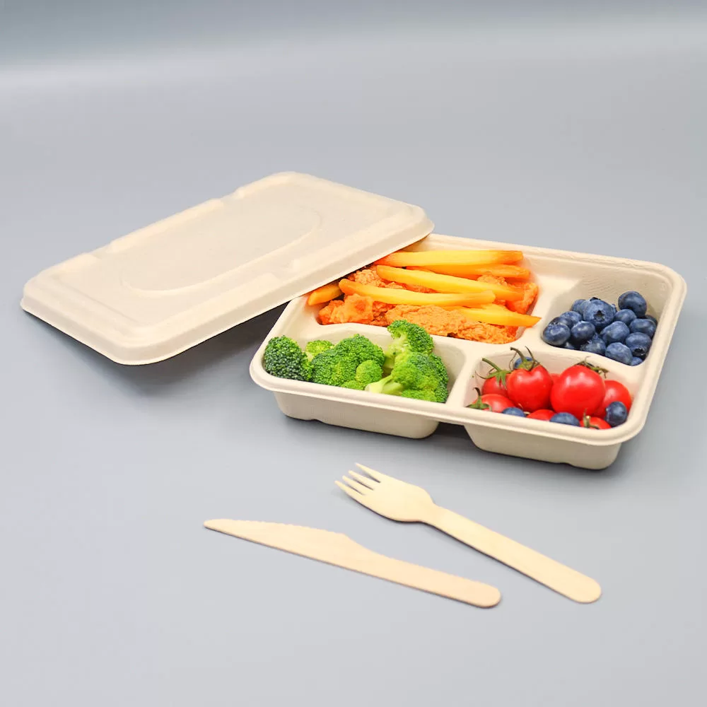 Sugarcane Bagasse Cutlery Set, Eco-Friendly Compostable Biodegradable – Disposable Spoon Fork Knife Utensils for Party, Takeout, Picnic, Camping, Sustainable Tableware - 图片 12