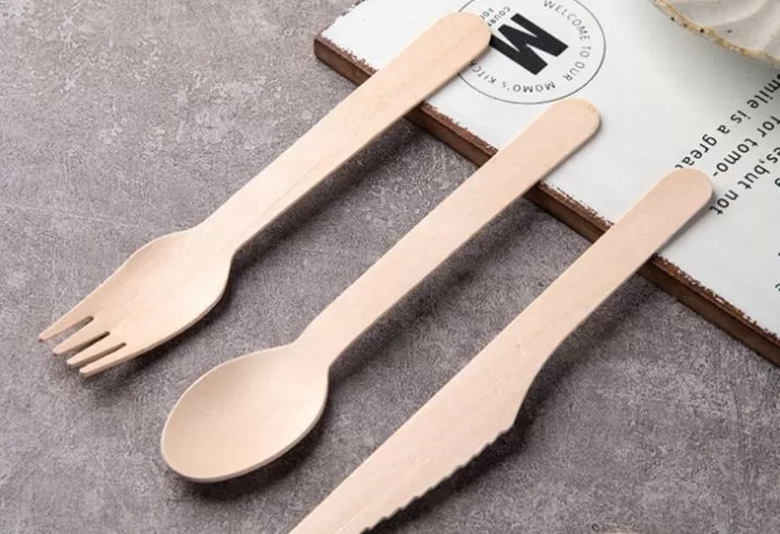Bamboo Cutlery Utensils Set – Biodegradable Disposable Spoon Fork Knife – Eco-Friendly Flatware for Party, Wedding, Picnic, Camping, Takeout, BBQ, Catering, Travel, and Everyday Use - 图片 3