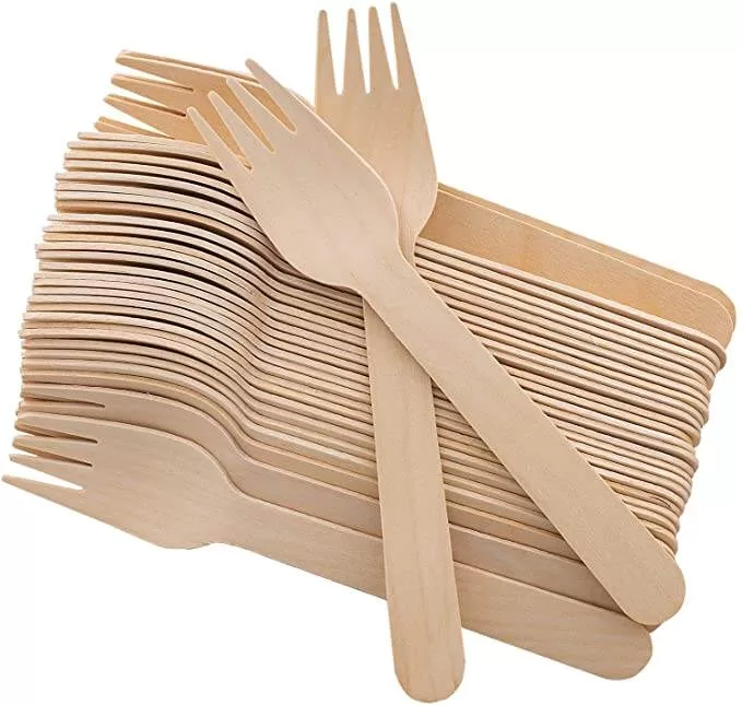 Sugarcane Bagasse Cutlery Set, Eco-Friendly Compostable Biodegradable – Disposable Spoon Fork Knife Utensils for Party, Takeout, Picnic, Camping, Sustainable Tableware - 图片 4