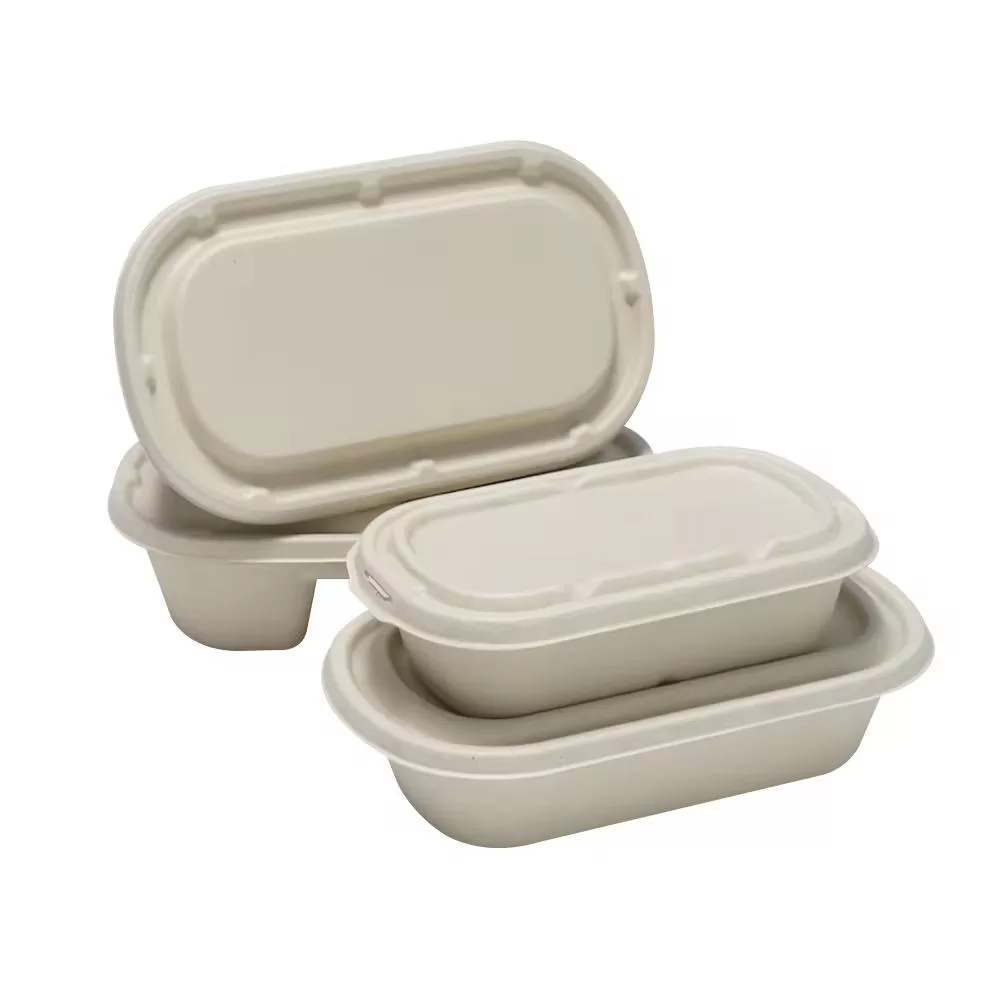 Sugarcane Plates and Food Containers – Compostable Biodegradable Disposable Tableware Set for Party, Picnic, Restaurants – Eco-Friendly Natural Bagasse Fiber Dinnerware - 图片 7