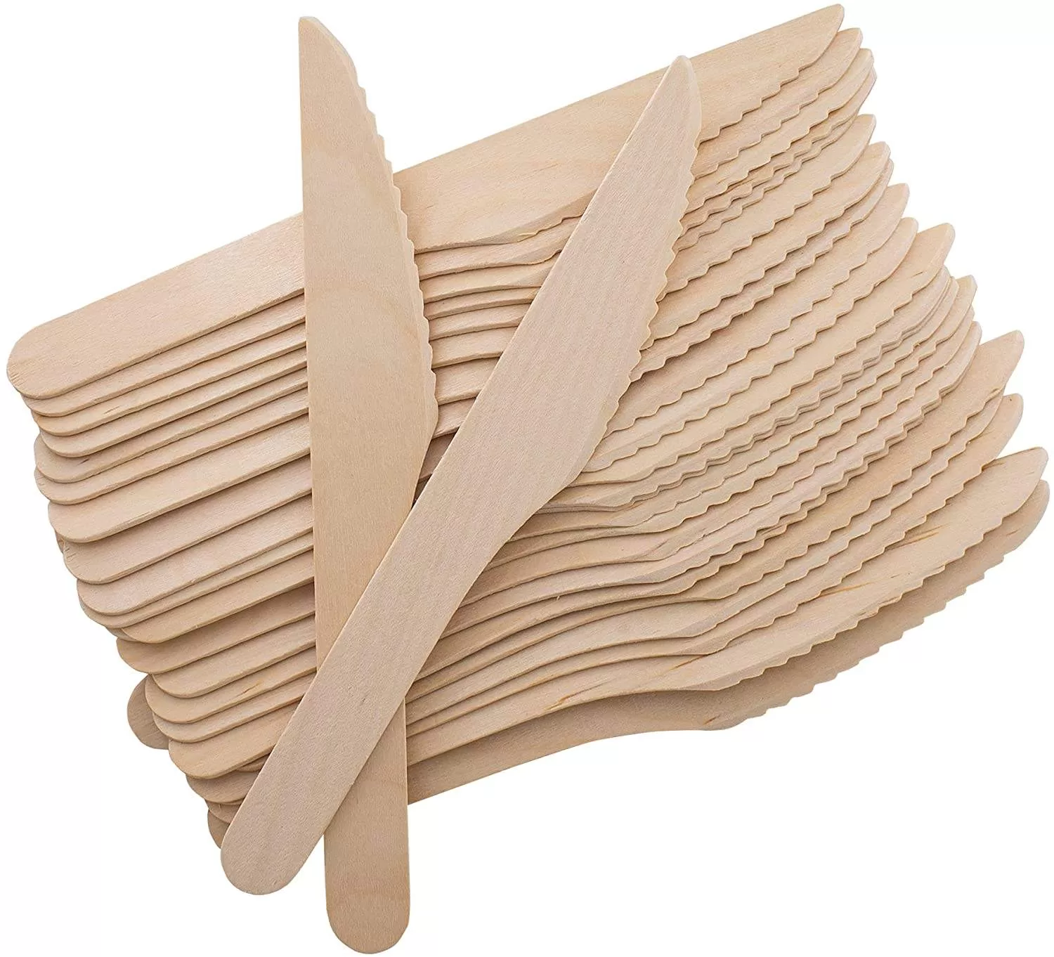 Sugarcane Bagasse Cutlery Set, Eco-Friendly Compostable Biodegradable – Disposable Spoon Fork Knife Utensils for Party, Takeout, Picnic, Camping, Sustainable Tableware - 图片 2