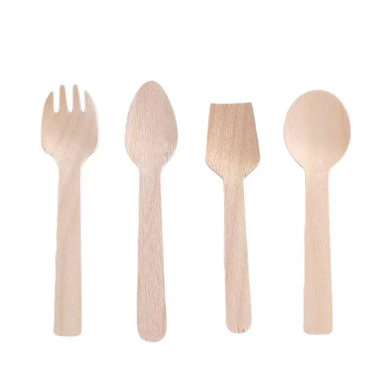 Sugarcane Bagasse Cutlery Set, Eco-Friendly Compostable Biodegradable – Disposable Spoon Fork Knife Utensils for Party, Takeout, Picnic, Camping, Sustainable Tableware - 图片 5