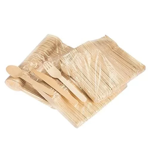 Paper Cutlery Set – Eco-Friendly Disposable Tableware Includes Paper Fork, Knife, and Spoon – Biodegradable, Compostable for Party, Picnic, Takeout, Catering, Wedding, and Daily Use - 图片 3