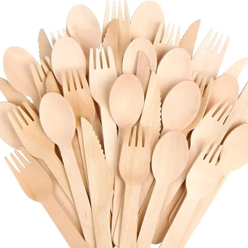 Paper Cutlery Set – Eco-Friendly Disposable Tableware Includes Paper Fork, Knife, and Spoon – Biodegradable, Compostable for Party, Picnic, Takeout, Catering, Wedding, and Daily Use