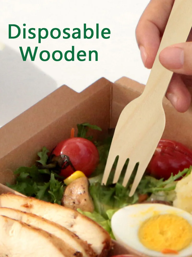 14cm Wooden Spoon and Fork Set – Premium Disposable Tableware for Wedding, Party, Picnic, Cake Tasting, Catering, Dessert, Baby Shower, Event Supplies, Eco-Friendly Biodegradable Utensils 5