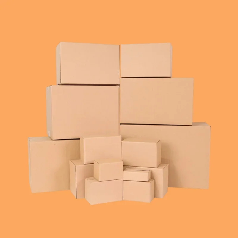Corrugated Carton – 3-Layer & Thickened Hardened Cardboard Box, Express Moving Packaging, Logistics Transportation, Turnover Box for Safe and Durable Shipping for Heavy Duty Use Corrugated Carton – 3-Layer & Thickened Hardened Cardboard Box, Express Moving Packaging, Logistics Transportation, Turnover Box for Safe and Durable Shipping for Heavy Duty Use