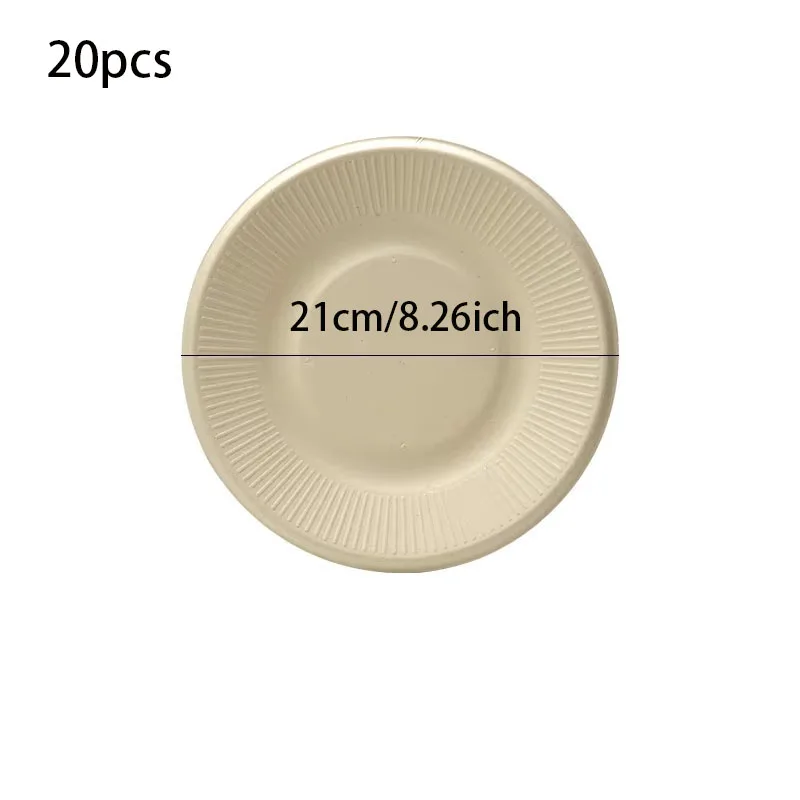 10/20/50PCS 100% Compostable Sugarcane Fiber Paper Bowls – Biodegradable Disposable Bowls for Dessert, Salad, Ice Cream, Oatmeal – Ideal for Holiday, Family Party, Picnic, and Event Use - 图片 7