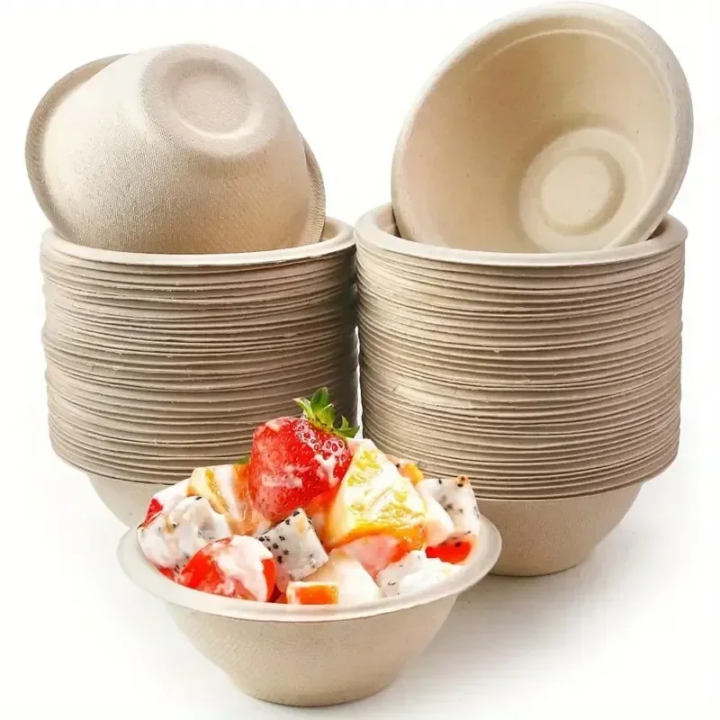20/50PCS Disposable Paper Bowls – Eco-Friendly Serving Bowls for Soup, Ice Cream, Salad, Desserts, Oatmeal – Ideal for Family Meals, Holiday Parties, Picnics, Catering and Everyday Use