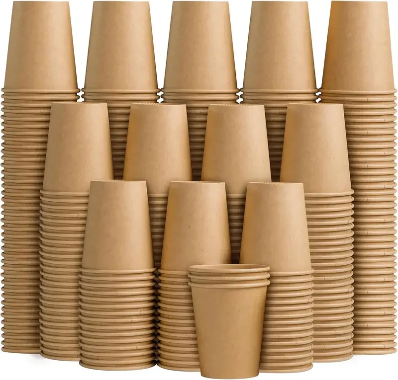 8oz Kraft Paper Cups – Disposable Hot/Cold Drinking Cups for Coffee, Water, Juice, Tea – Unbleached Eco-Friendly Paper Cups for Party, Picnic, Travel, Office, Events, and Daily Use 8oz Kraft Paper Cups – Disposable Hot/Cold Drinking Cups for Coffee, Water, Juice, Tea – Unbleached Eco-Friendly Paper Cups for Party, Picnic, Travel, Office, Events, and Daily Use