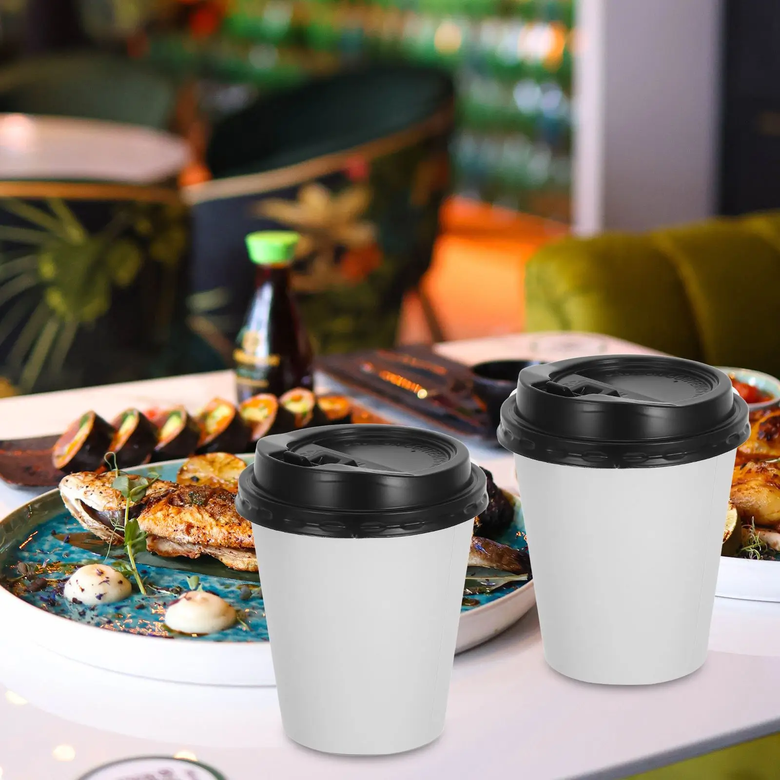 Disposable Coffee Cups with Lids – European Style Double-Layer Insulated Paper Cups for Takeaway – Simple Design, 8oz/12oz (280ml/350ml) – Ideal for Coffee, Tea, Office, Café, and Events Disposable Coffee Cups with Lids – European Style Double-Layer Insulated Paper Cups for Takeaway – Simple Design, 8oz/12oz (280ml/350ml) – Ideal for Coffee, Tea, Office, Café, and Events