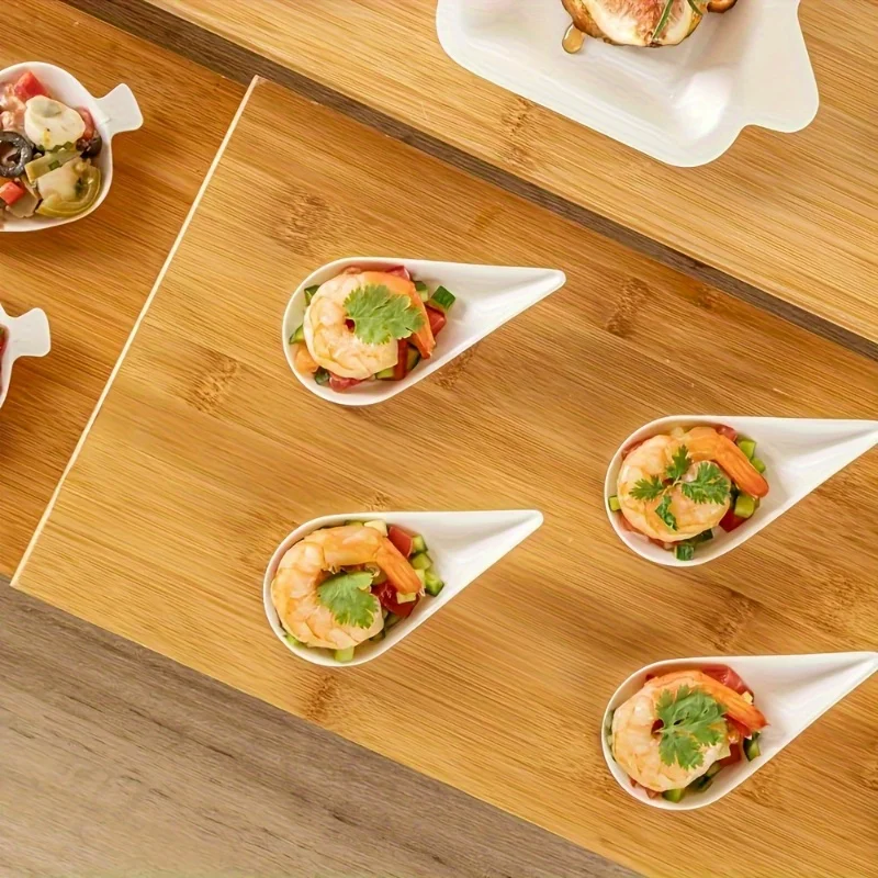 Disposable Paper Dessert Plates – High-Quality Water Drop Shaped Serving Trays – Eco-Friendly Fruit, Snack, and Dinner Dishes for Home, Party, Picnic, Wedding, Catering, and Daily Use Disposable Paper Dessert Plates – High-Quality Water Drop Shaped Serving Trays – Eco-Friendly Fruit, Snack, and Dinner Dishes for Home, Party, Picnic, Wedding, Catering, and Daily Use