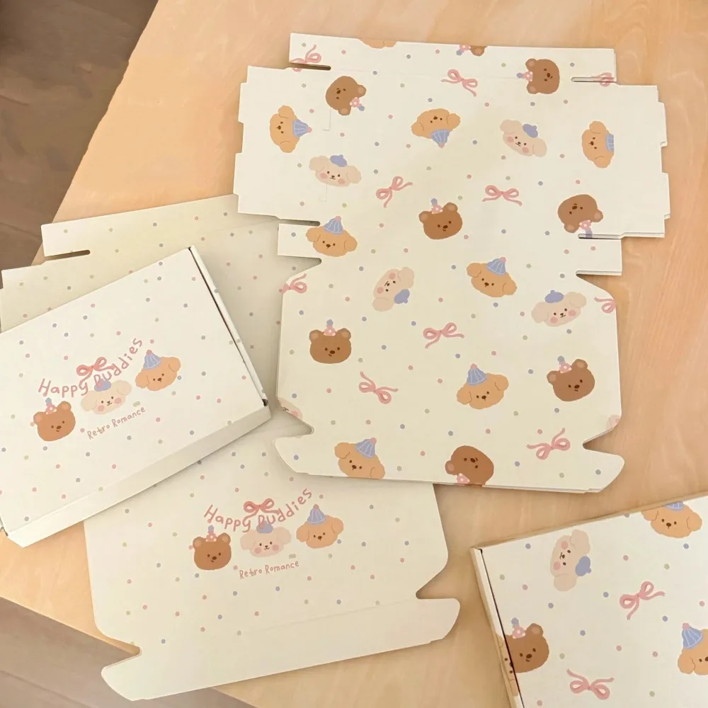 Milk Yellow Corrugated Box – Cute Cartoon Design, Reusable Thickened Square Packaging Box, Ideal for Gift Packaging, Retail, and E-Commerce – Durable, Eco-Friendly, and Attractive Packaging Solution