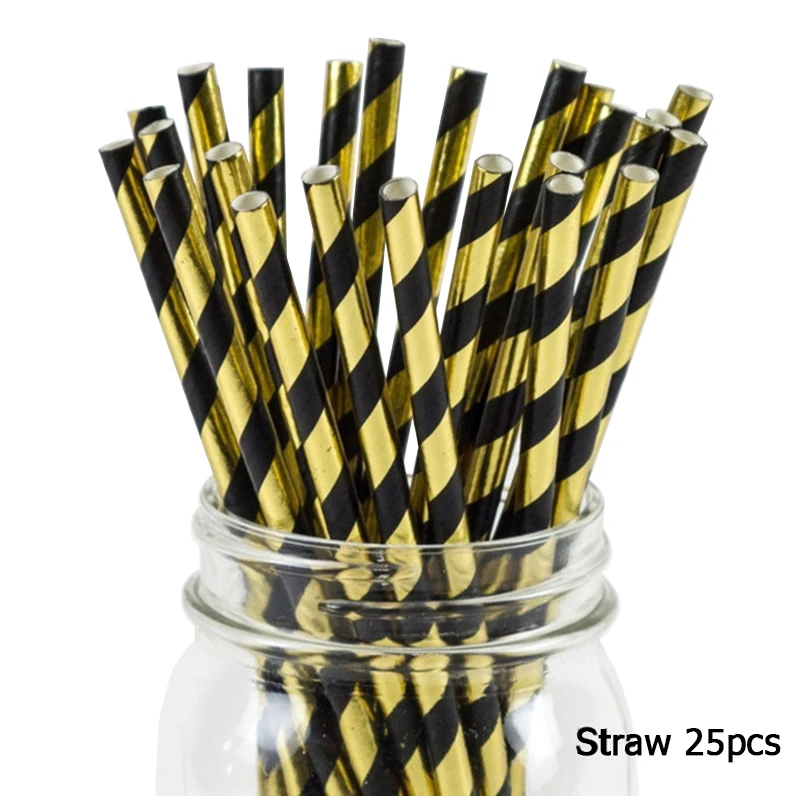 Disposable Kraft Paper Tableware Set – Golden Palm Leaf Pattern Plates, Cups, Napkins, Straws, and Cutlery – Eco-Friendly Party Supplies for Wedding, Birthday, Picnic, Baby Shower, and Events - 图片 20