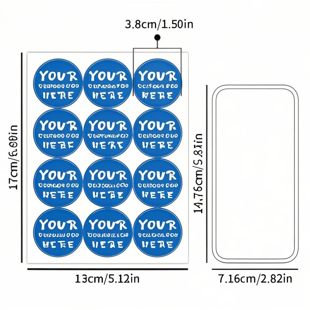 120PCS (10 Sheets) Custom Waterproof Vinyl Stickers – Personalized Coffee Cup Logo Labels – Durable Beverage Stickers for Business Branding, Gifts, Packaging, Event Decor, and DIY Supplies - 图片 6