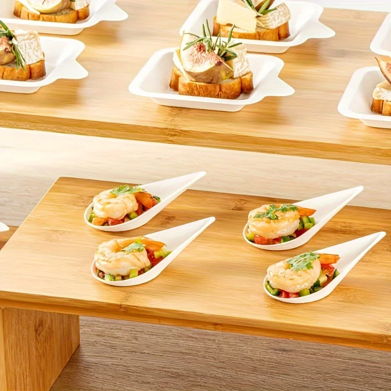 Disposable Paper Dessert Plates – High-Quality Water Drop Shaped Serving Trays – Eco-Friendly Fruit, Snack, and Dinner Dishes for Home, Party, Picnic, Wedding, Catering, and Daily Use Disposable Paper Dessert Plates – High-Quality Water Drop Shaped Serving Trays – Eco-Friendly Fruit, Snack, and Dinner Dishes for Home, Party, Picnic, Wedding, Catering, and Daily Use