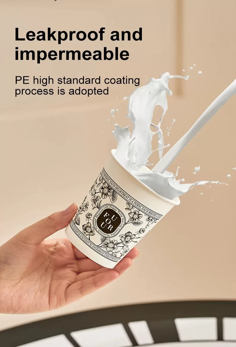 Disposable Thickened Paper Cups – Food-Grade, Leakproof & Durable – Ideal for Household... - SKU DPC12603 - UGI Packaging