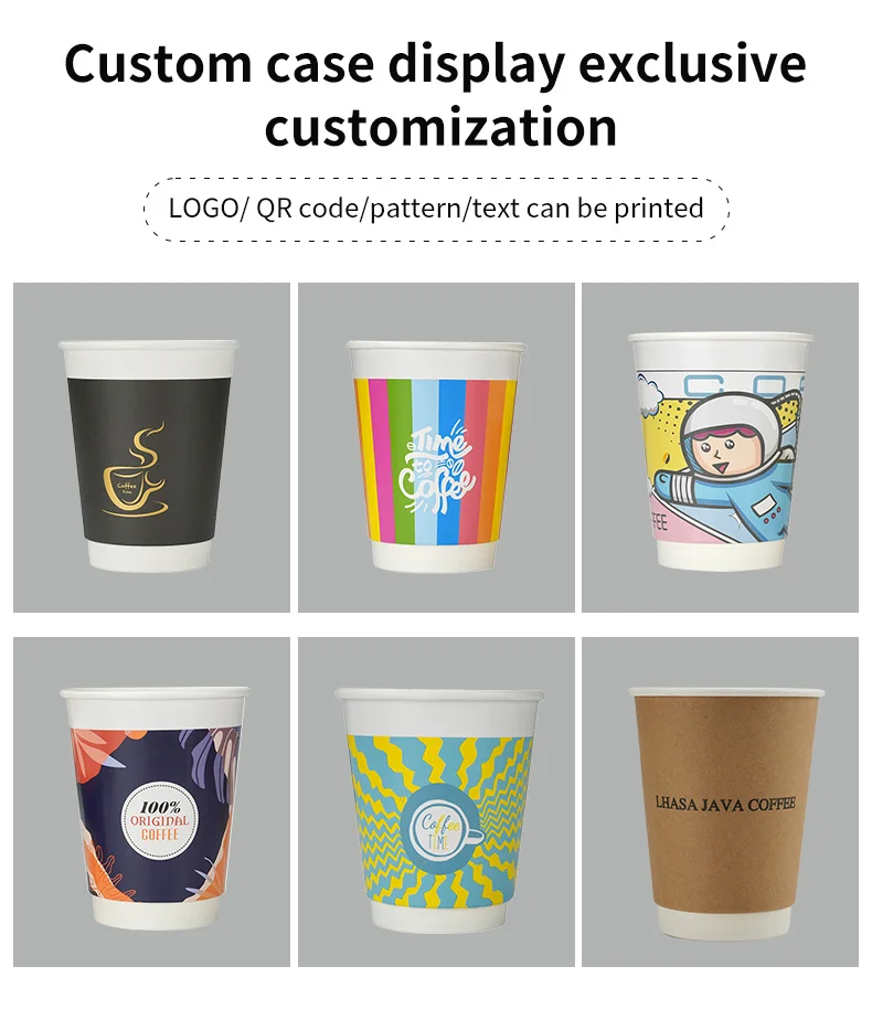 Kraft Paper Coffee Cups with Lids – Double-Layer Insulated Disposable Cups for Hot & Cold Drinks – Leak-Proof, Eco-Friendly Takeaway Cups for Office, Cafe, Picnic, or Party Use