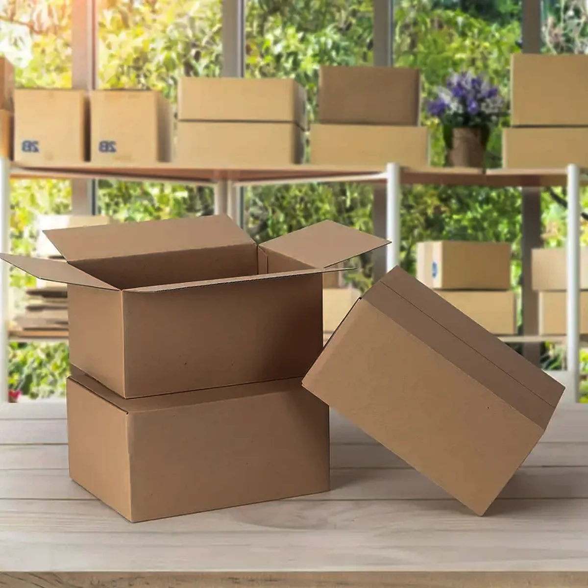 Corrugated Cardboard Shipping Boxes – Premium Packaging, Durable, Eco-Friendly, Customizable Sizes for Secure Shipping, Ideal for E-Commerce, Retail, and Personal Use