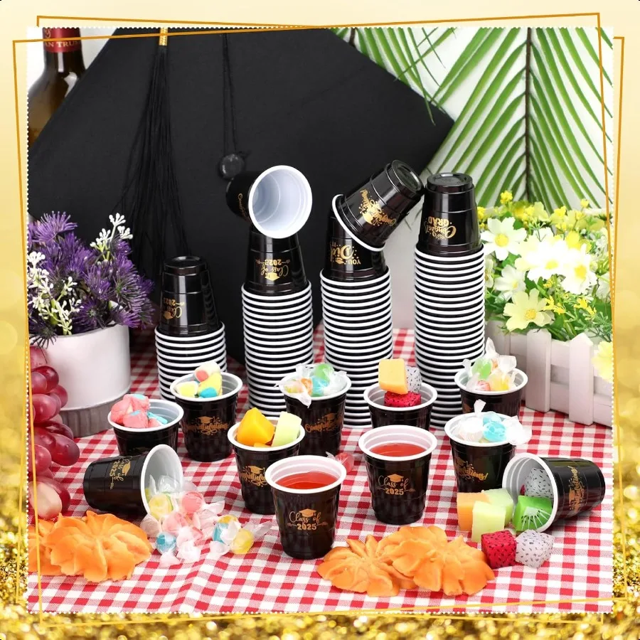 2oz PLA Biodegradable Mini Cups – Eco-Friendly, Compostable, BPA-Free Shot Glasses for Tasting, Coffee, Dessert, Sauce, Party, Wedding, Catering, Office, and Event Use description