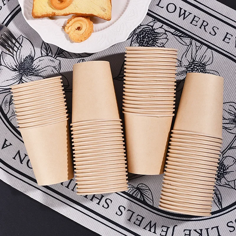 50PCS/Pack 250ml Disposable Coffee Cups – Thickened Paper Cups for Takeout, Milk Tea, Hot Drinks, Water, and More – Durable, Leak-Resistant Drinking Paper Cups for Daily Use 50PCS/Pack 250ml Disposable Coffee Cups – Thickened Paper Cups for Takeout, Milk Tea, Hot Drinks, Water, and More – Durable, Leak-Resistant Drinking Paper Cups for Daily Use