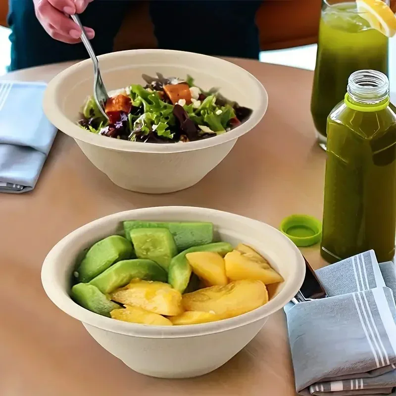 20/50PCS Disposable Paper Bowls – Eco-Friendly Serving Bowls for Soup, Ice Cream, Salad, Desserts, Oatmeal – Ideal for Family Meals, Holiday Parties, Picnics, Catering and Everyday Use - 图片 6