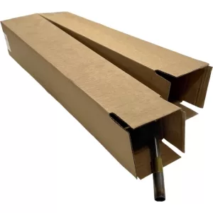 Custom Size Long Kraft Shipping Boxes 4x4x12 - Premium Brown Corrugated Mailer Boxes, Multiple Custom Dimensions, Ideal for Posters, Tubes, Documents, 100% Recyclable, 10 Pack.