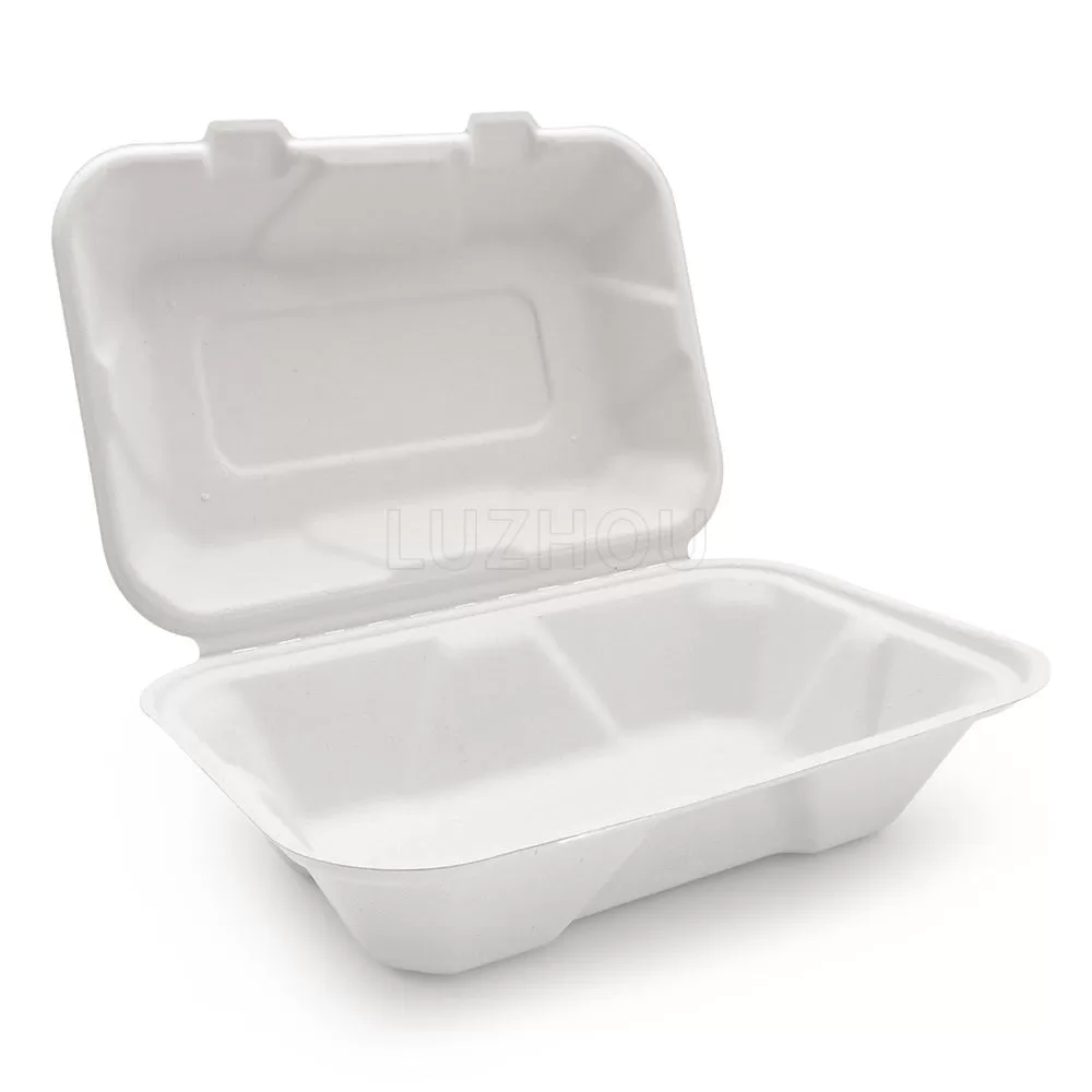 Sugarcane Plates and Food Containers – Compostable Biodegradable Disposable Tableware Set for Party, Picnic, Restaurants – Eco-Friendly Natural Bagasse Fiber Dinnerware - 图片 16