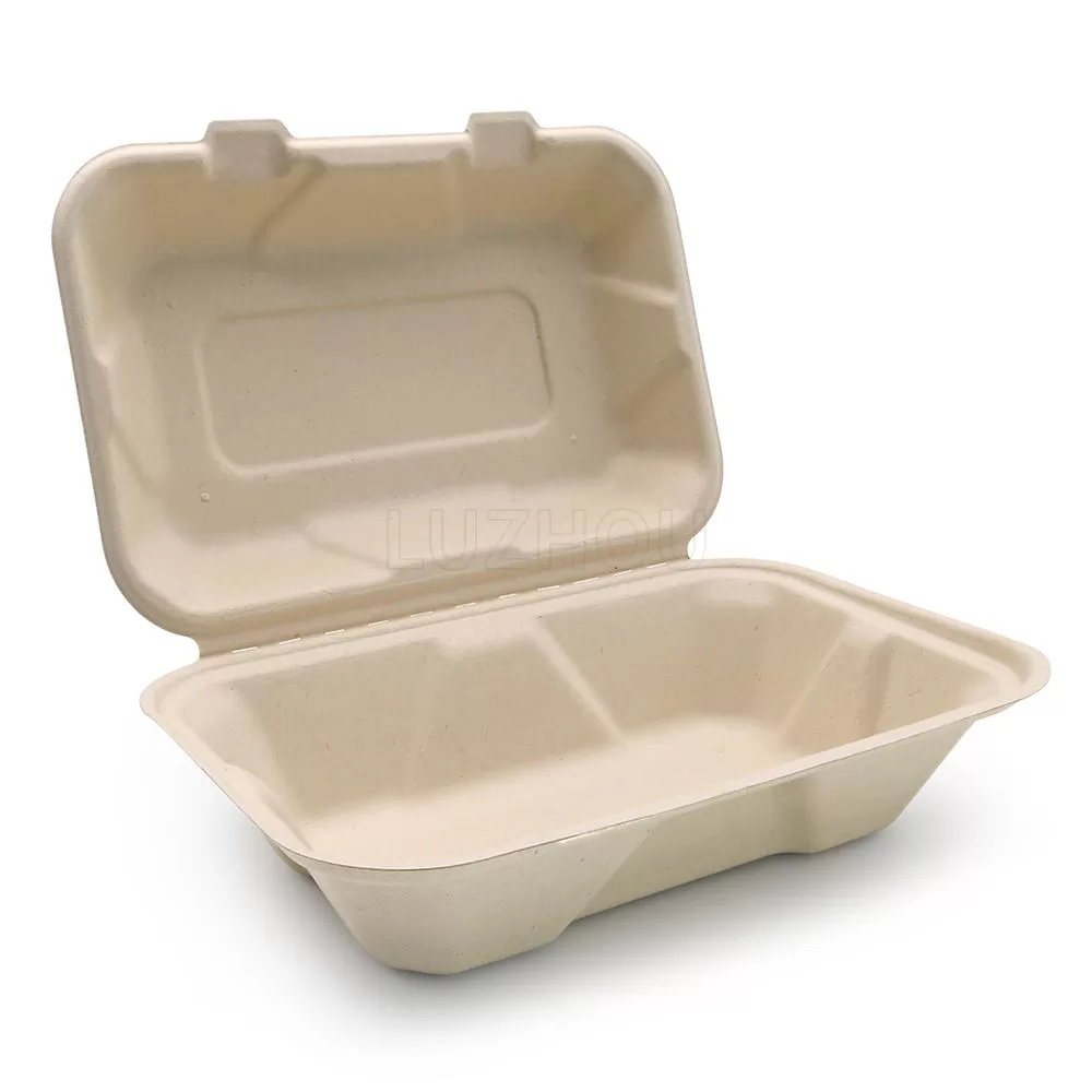 Sugarcane Plates and Food Containers – Compostable Biodegradable Disposable Tableware Set for Party, Picnic, Restaurants – Eco-Friendly Natural Bagasse Fiber Dinnerware - 图片 17