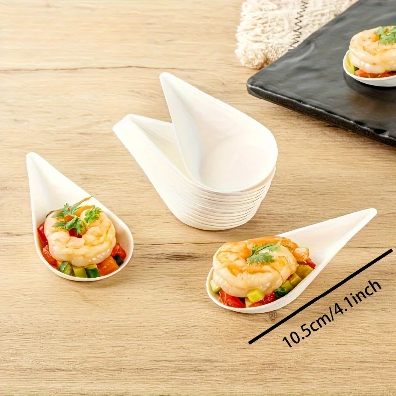 Disposable Paper Dessert Plates – High-Quality Water Drop Shaped Serving Trays – Eco-Friendly Fruit, Snack, and Dinner Dishes for Home, Party, Picnic, Wedding, Catering, and Daily Use Disposable Paper Dessert Plates – High-Quality Water Drop Shaped Serving Trays – Eco-Friendly Fruit, Snack, and Dinner Dishes for Home, Party, Picnic, Wedding, Catering, and Daily Use