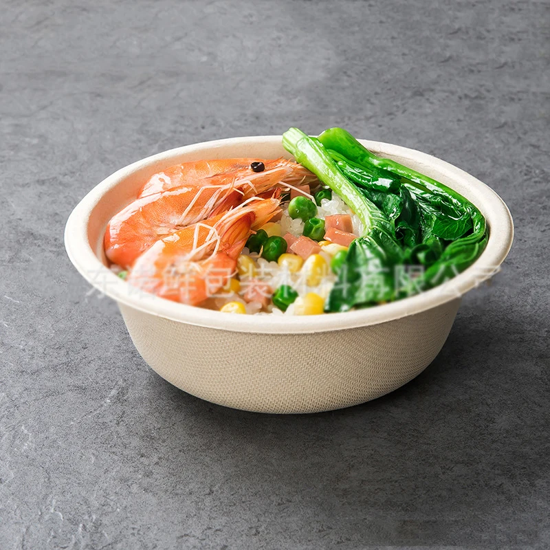 50/100PCS 350ml/500ml Disposable Sugarcane Pulp Plates – Eco-Friendly, Unbleached, Compostable Party Plates for Birthday, Camping, Picnic, Events – Round & Square Options - 图片 4