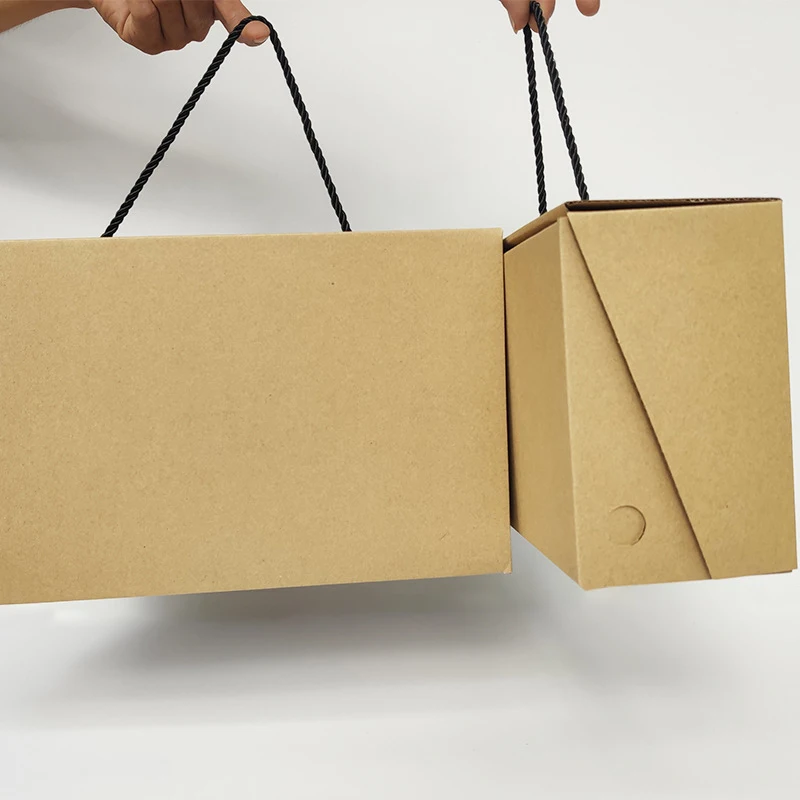 Cardboard Shoe Boxes with Handle – 3-Layer Corrugated Carton Gift Boxes for Packaging, Shipping, or Mailing – Durable and Recyclable Design Ideal for Retail, Business