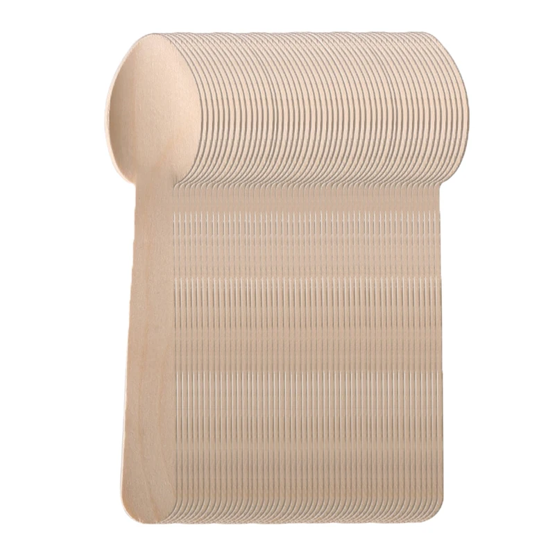 Disposable Wooden Cutlery Set – Includes Forks, Spoons, and Knives – Eco-Friendly Biodegradable Tableware for Parties, Camping, Banquets, Weddings, Picnics, Catering, and Outdoor Events - 图片 9