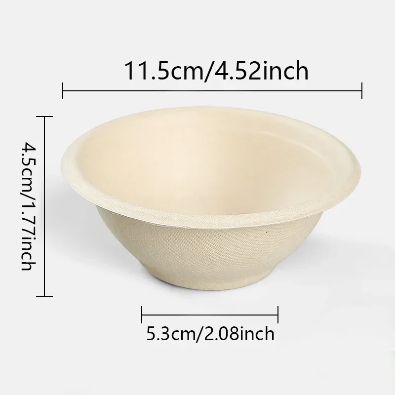 20/50PCS Disposable Paper Bowls – Eco-Friendly Serving Bowls for Soup, Ice Cream, Salad, Desserts, Oatmeal – Ideal for Family Meals, Holiday Parties, Picnics, Catering and Everyday Use