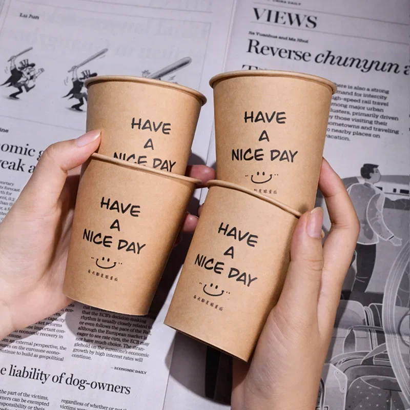50PCS/Pack 250ml Disposable Coffee Cups – Thickened Paper Cups for Takeout, Milk Tea, Hot Drinks, Water, and More – Durable, Leak-Resistant Drinking Paper Cups for Daily Use 50PCS/Pack 250ml Disposable Coffee Cups – Thickened Paper Cups for Takeout, Milk Tea, Hot Drinks, Water, and More – Durable, Leak-Resistant Drinking Paper Cups for Daily Use